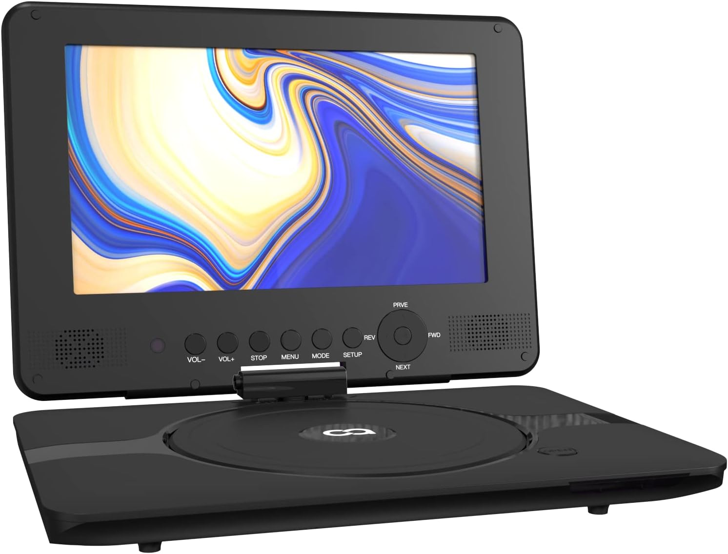 COOAU 11” Portable DVD Player, Support Power Bank Charging, Last Memory Function