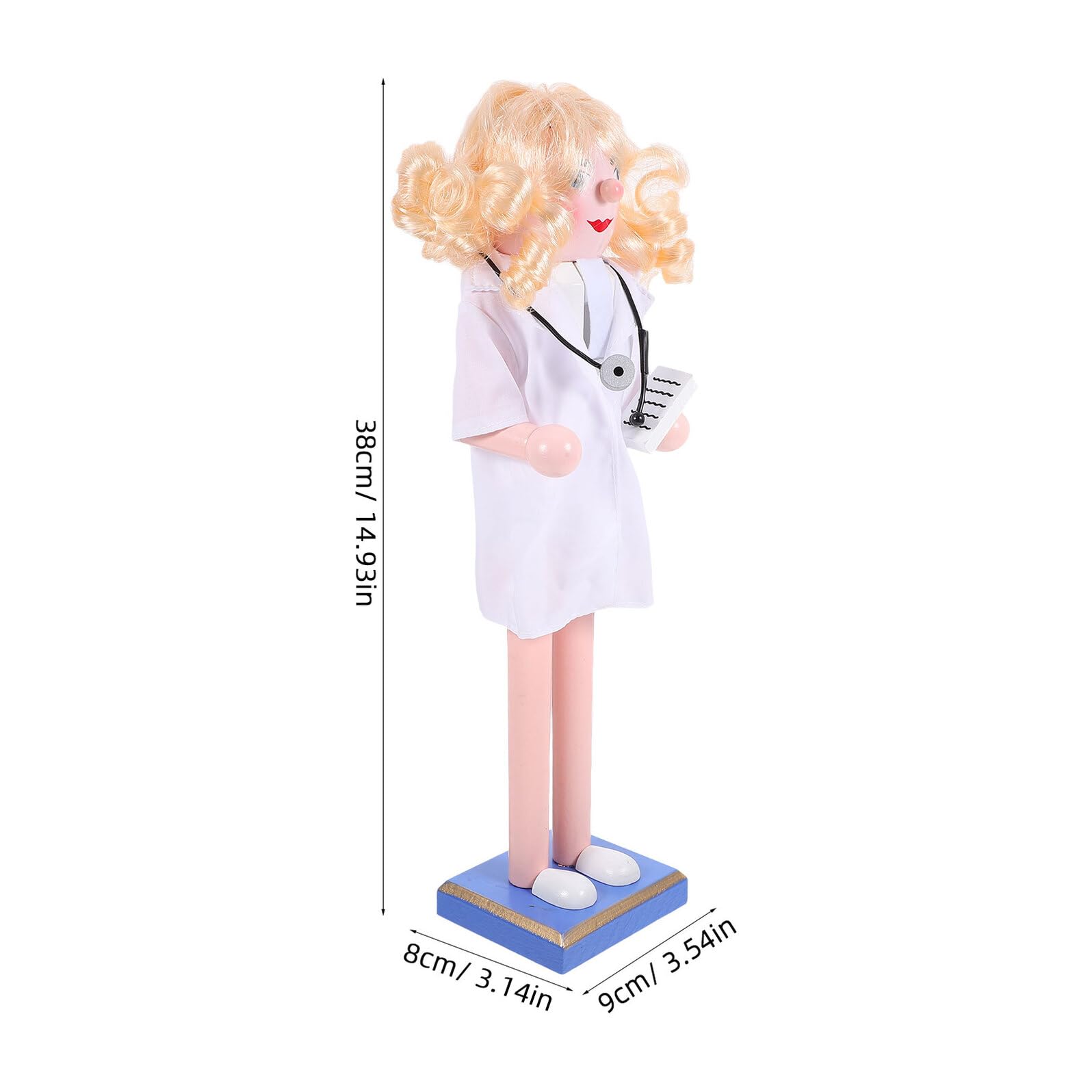 ULTECHNOVO Nussknacker Figur aus Holz für Weihnachten Tisch-nussknacker zum Basteln Traditionelle Weihnachts-Dekoration Fensterbänke und Regale