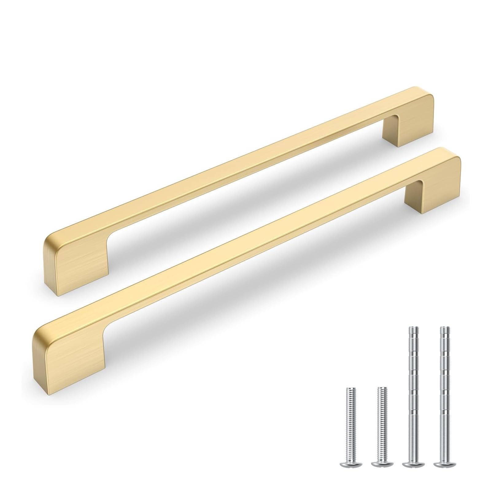 Brushed Gold Cabinet Pulls - 10 Pack -24
