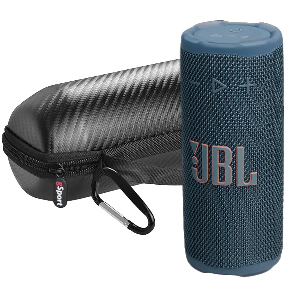JBL Grip Ensemble d’enceintes Bluetooth portables compactes avec étui gSport (Bleu) - Les Beatles, Paul McCartney, John Lennon, RIngo Starr, George Harrison JBL Grip Ensemble d'enceintes Bluetooth portables compactes avec étui gSport (Bleu)