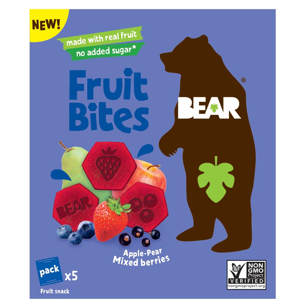 Bear Mixed Berries Fruit Bites, 3.5 Oz