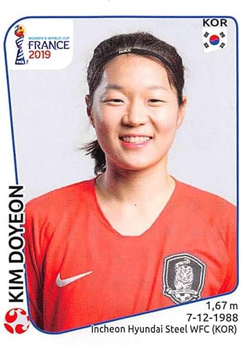 2019 Panini FIFA Women's World Cup France Album Stickers (Individual Sticker Only) Soccer #47 Kim Doyeon Korea Republic 2 Inch by 2 12 Inch
