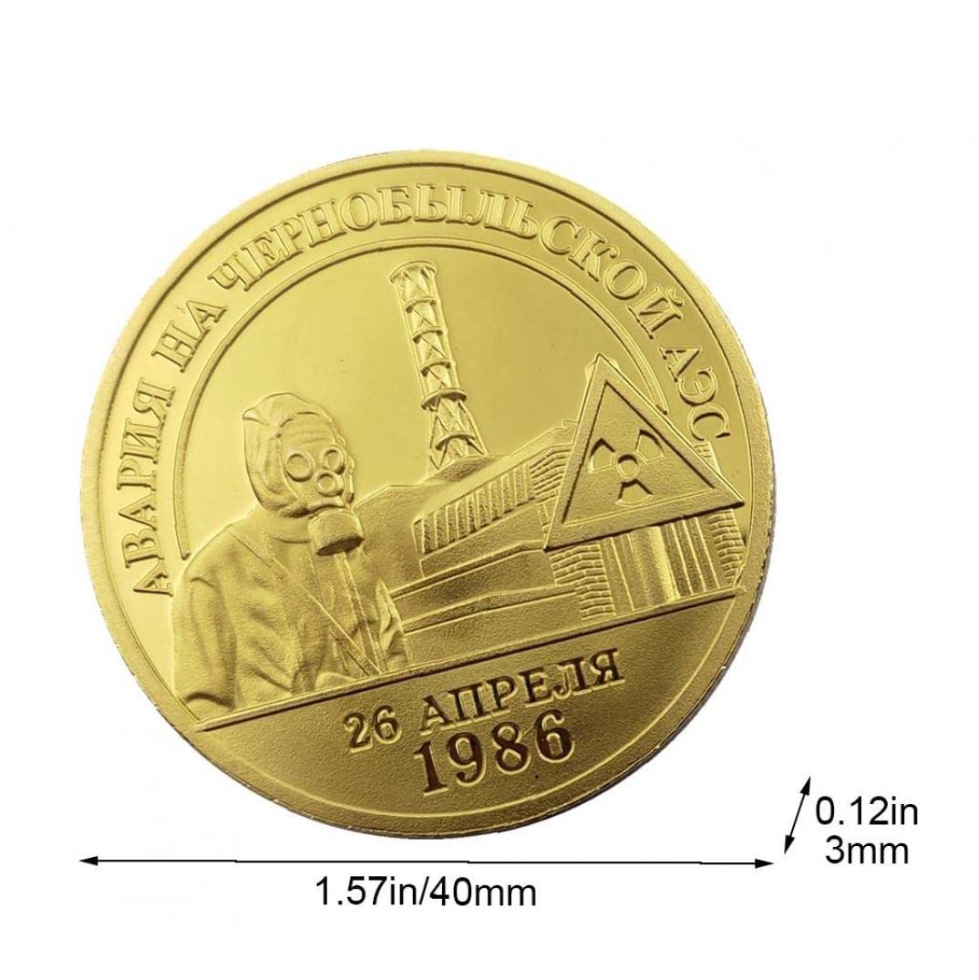Amazon.co.jp: 記念コイン 1986 チェルノブイリ原発事故 お土産