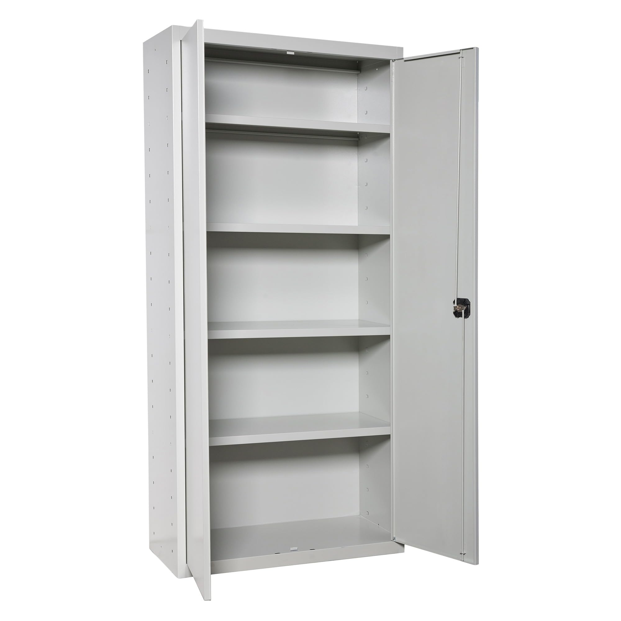 Simon Rack Armario Metálico con Llave para Garaje, 4 Estantes, 2 Puertas, 1800x1000x400 mm, Gris - Simonlocker