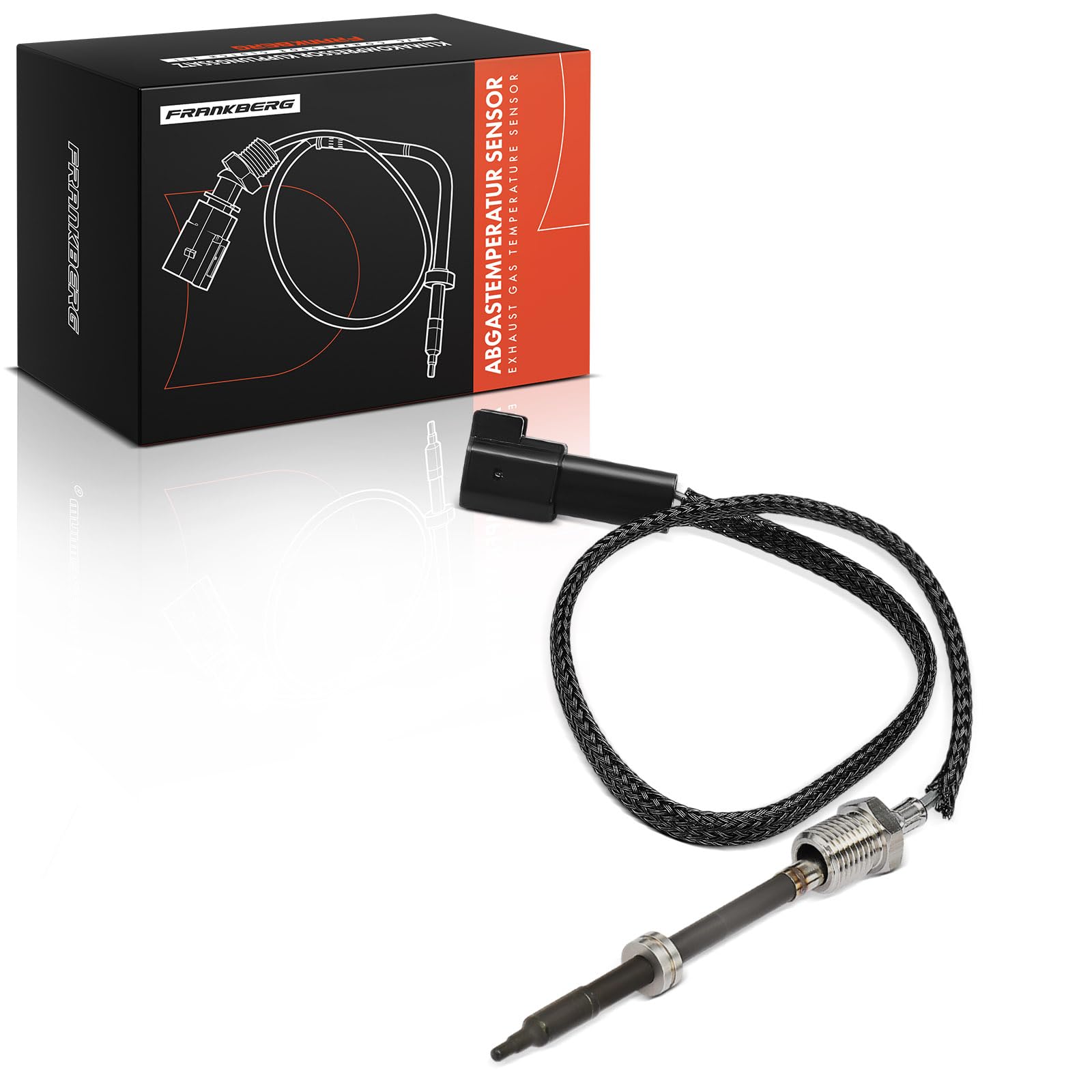 Frankberg Capteur de température des gaz d'échappement diesel 1887375 | F1F112B591AB; Compatible avec: Grand C-Max DXA/CB7 DXA/CEU, C-Max II DXA/CB7 DXA/CEU, Transit Connect MPV