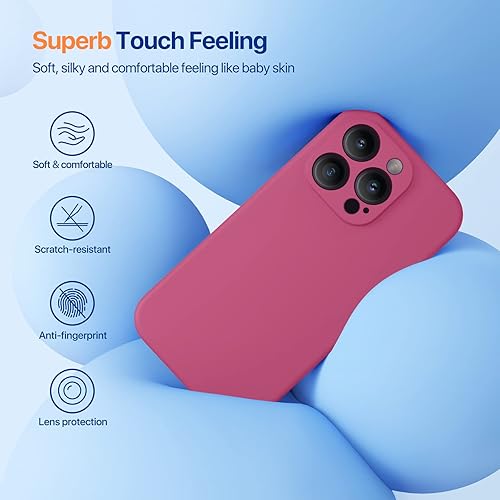 Miniatura 863 de Miracase - Funda diseñada para iPhone 11 con protector de pantalla, funda de goma de silicona líquida, protección total contra caídas y a prueba