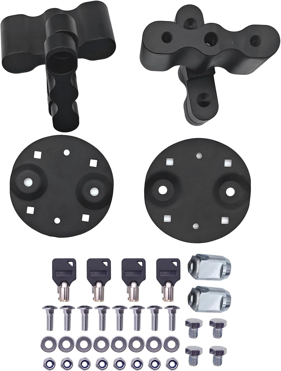 RX-LOX-PM Pack Mount Lock 2 Pack, 1 Key for 2 Locks, Fits Locking Mount, Works with Rotopax Gas/Water Cans, Easy Install for Off-Road & Motorcycles