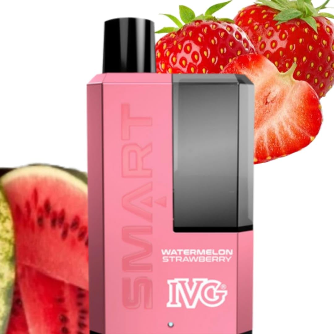 ivg smart 5500 frozen watermelon IVG SMART 5500, Watermellon Strawberry,Rechargable, Refillable, no Nicotine  Free, Pack Of 5: Amazon.co.uk: Electronics & Photo