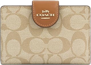 COACH 財布 二つ折り財布 C0082 シグネチャー ミニ財布 ミニ 小さめ レディース (IMNLJ カーキライトサドル) [並行輸入品]