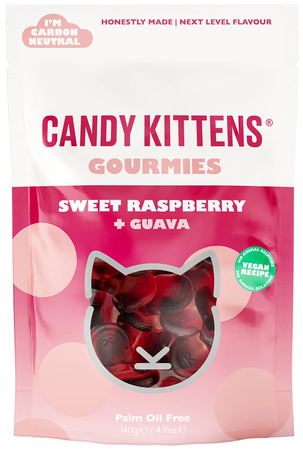 Buy Candy Kittens GOURMIES Sweet Raspberry & Guava Vegan Sweets, Packed