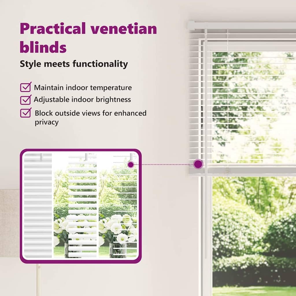 vidaXL Persianas venecianas Manual 130 x 150 cm Aluminio, Persianas Modernas para Interiores, de Aluminio Ajustables, Elegantes tratamientos para Ventanas en casa y Oficina