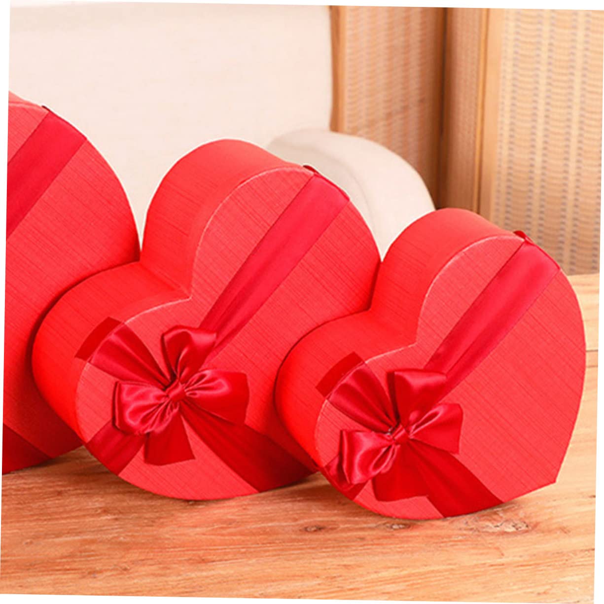 Gatuida Herzförmige Geschenkboxen 3 Stück Aufbewahrungsboxen für Valentinstag Muttertag