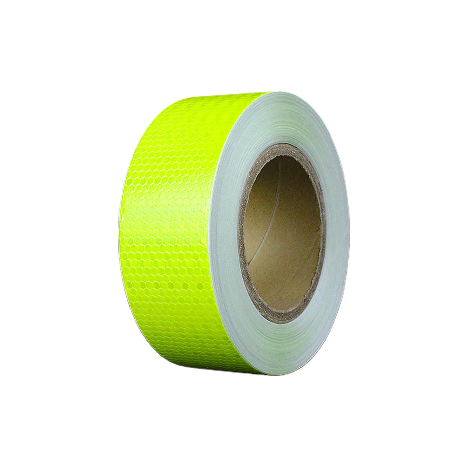 Bkhsgdxj Fluorescent Yellow Reflective Safety Tape, 2 Inch X 9.8 Feet Reflective Tape,Warning Night Safety Sticker,High Viscosity, Waterproof(Fluorescent Yellow)