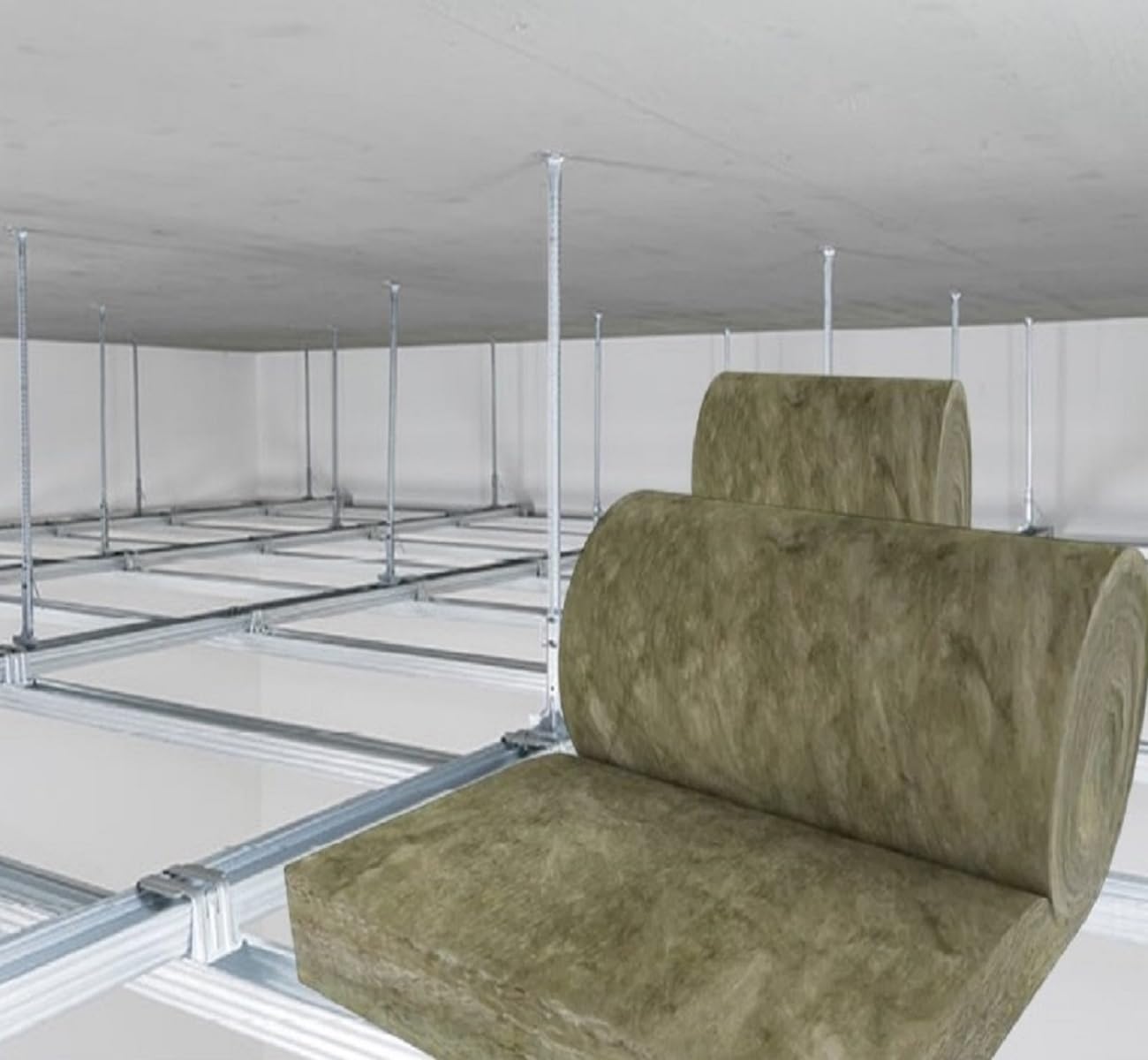 FUTURAZeta - Isolamento Soffitto controsoffitto Isolamento Acustico e Termico in Lana Minerale spessore 95 mm Rotolo da 4,20 metri quadrati (4,20 mq)