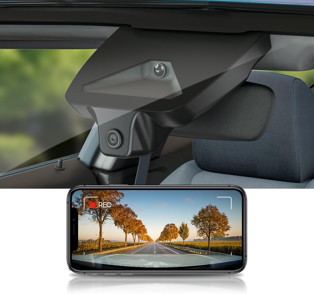 Fitcamx 4K Dash Cam Suitable for Toyota Camry 2025-2026 LE SE XLE XSE Nightshade (HD2-06090), OEM Factory Look, UHD 2160P Video, Built-in WiFi & APP, Loop Recording, G-Sensor, Plug & Play, 64GB Card