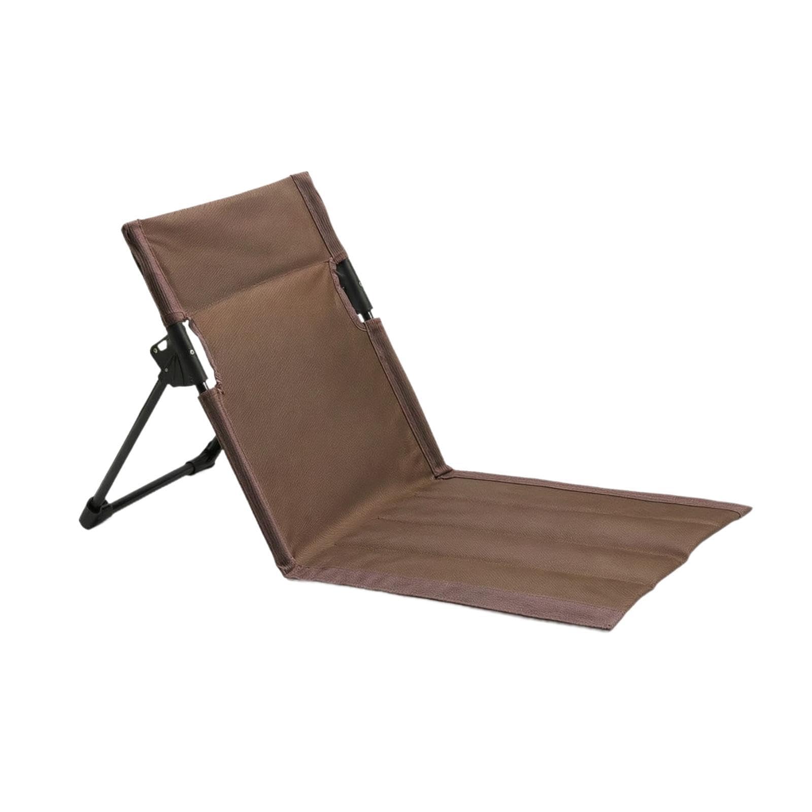 Beach Lounger Klappbarer Bodensessel mit Ergonomischer Rückenstütze Faltbares Outdoor Sitzkissen aus Robustem Material für Campingplatz Angeltouren