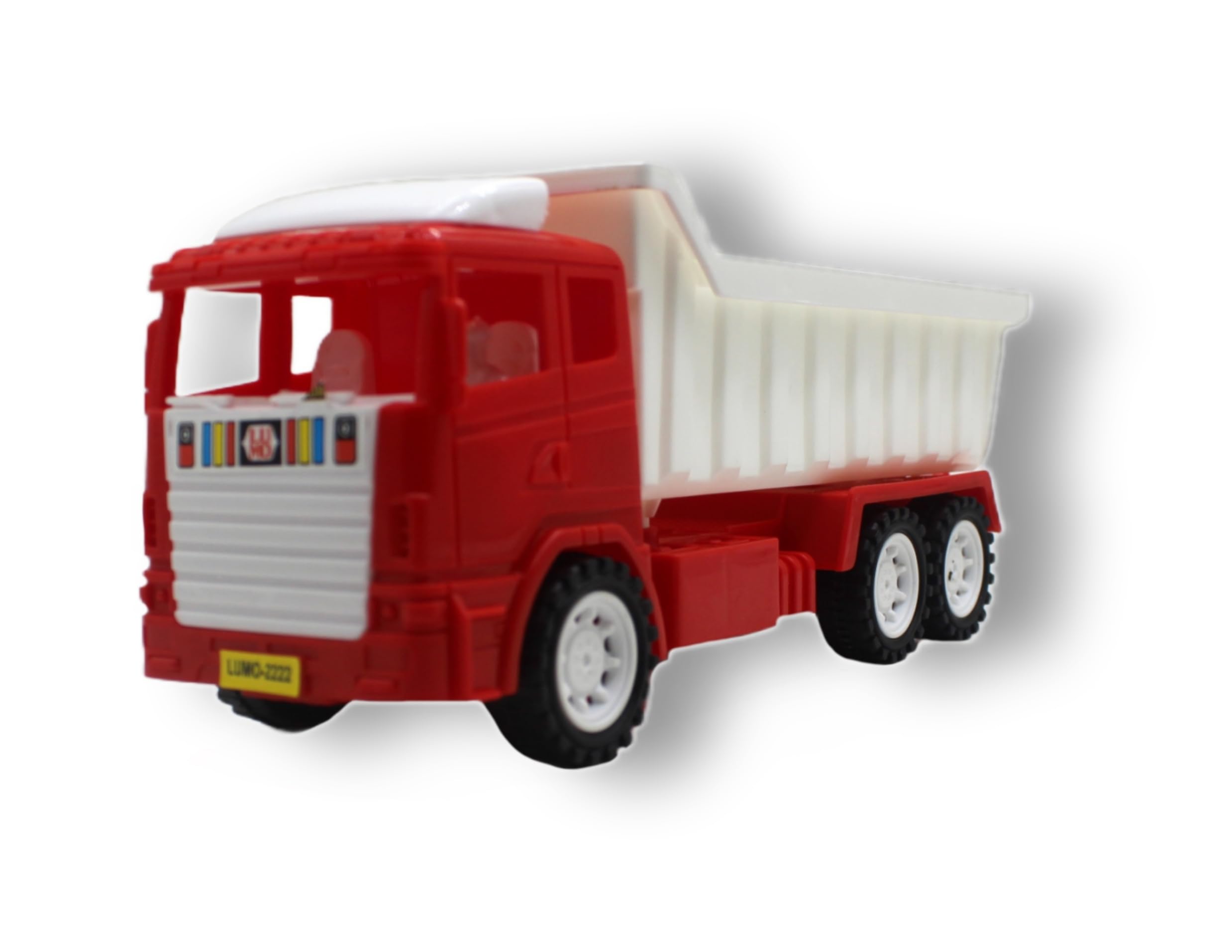Neoinsta Small Size Friction Powered Plastic Dumper Truck Toy for Kids | Engineering Trucks | Construction Trucks Vehicle Toys (red and White) (B0C8VCJWLM) Amazon Price History, Amazon Price Tracker