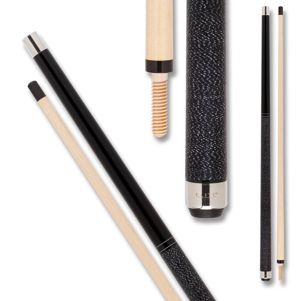 Elite Heavy 27oz Banned Break Cue, Massive Weight Breaker Cue, Black Irish Linen Wrap, Phenolic Tip, Wooden Cue with Hardrock Maple
