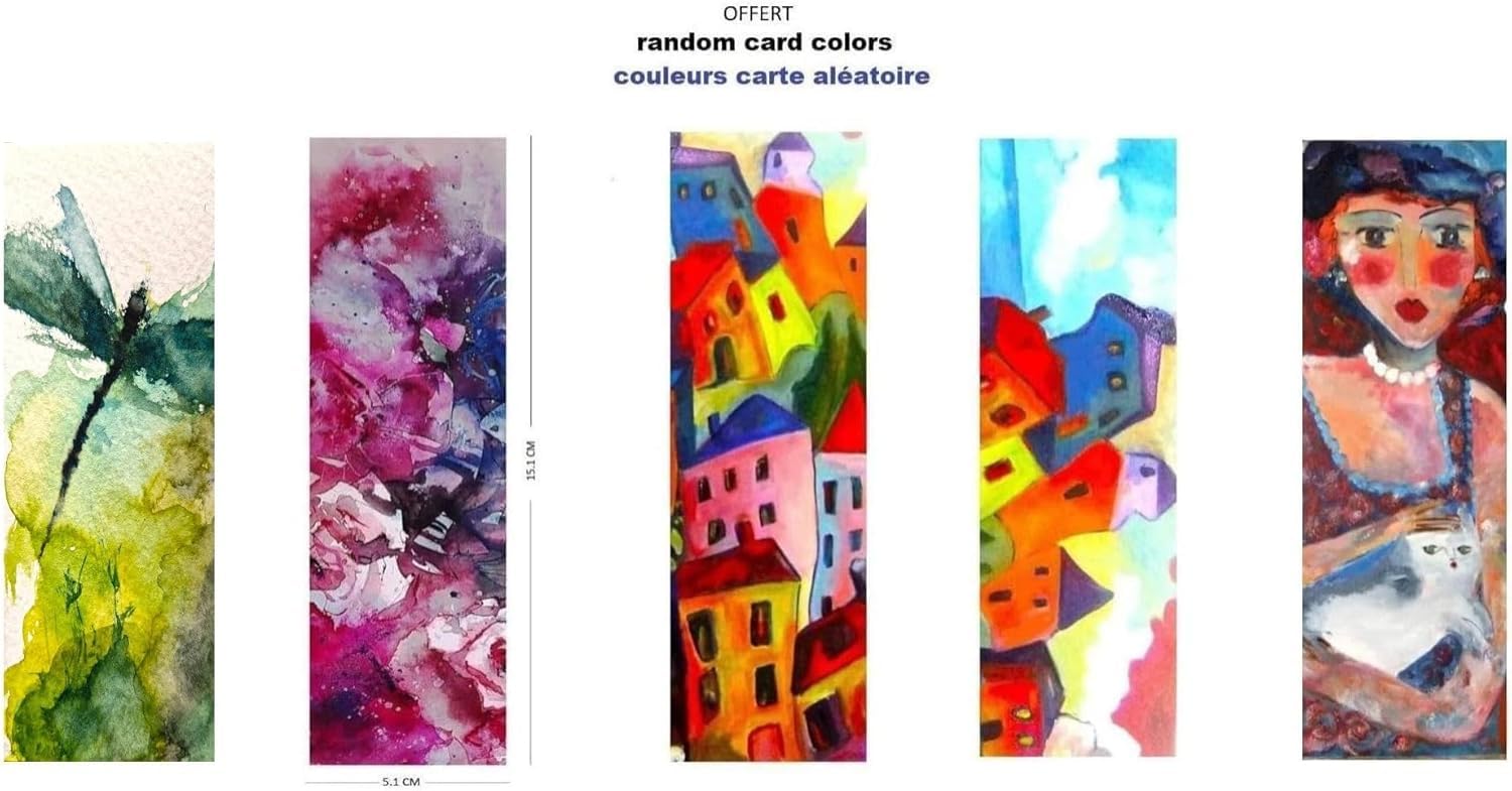 Caran d'Ache Neocolor II, Wachspastellkreiden, Aquarellstifte, 40 Stück und 1 EMI Craft Postkarte