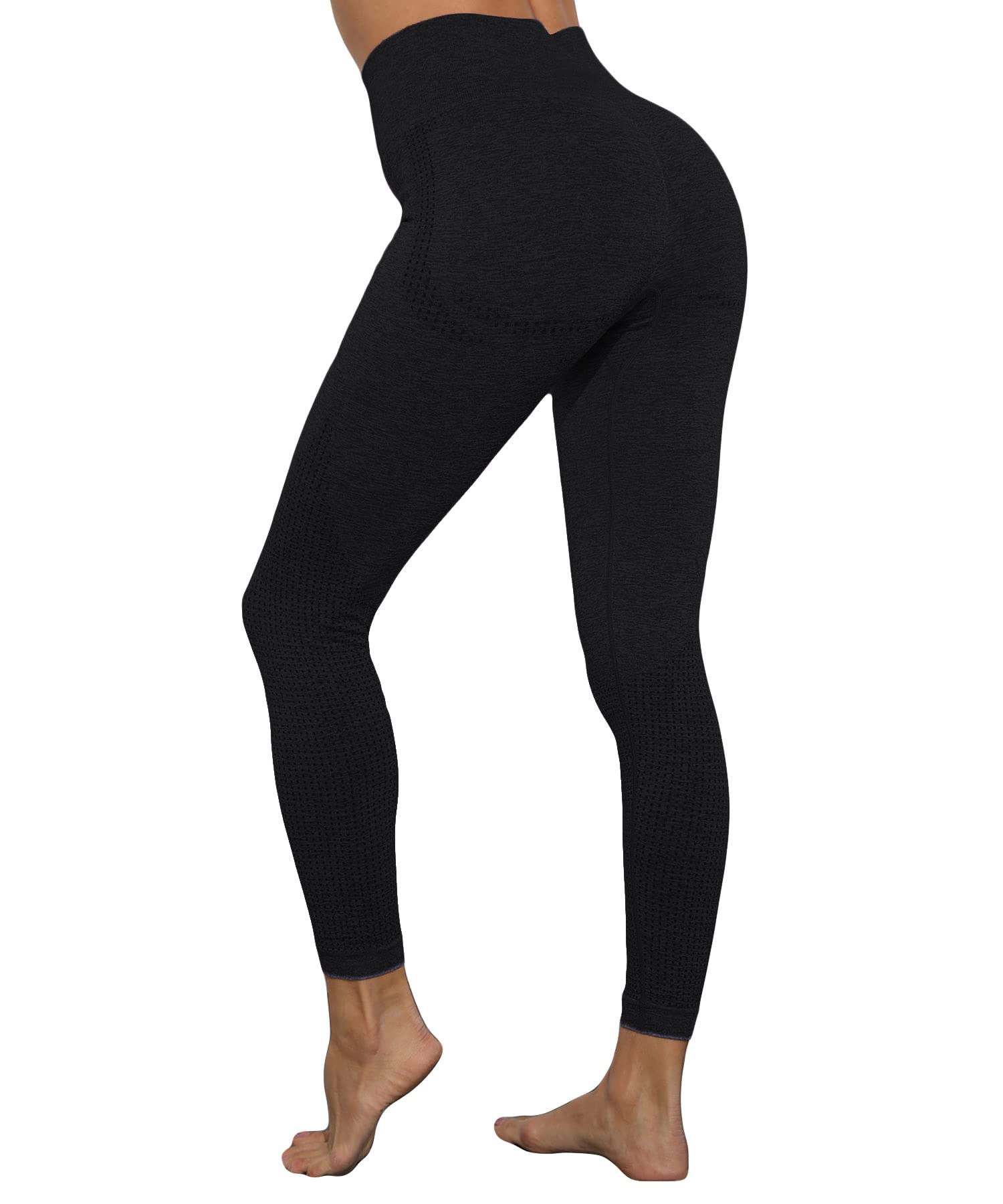 Merlvida Leggins Sportivi Donna Vita Alta Leggings Push Up Pantaloni Palestra Controllo della Pancia Anticellulite Pantacollant Opaco Elastici Tuta Collant Abbigliamento Sportivo Donna Yoga Fitness