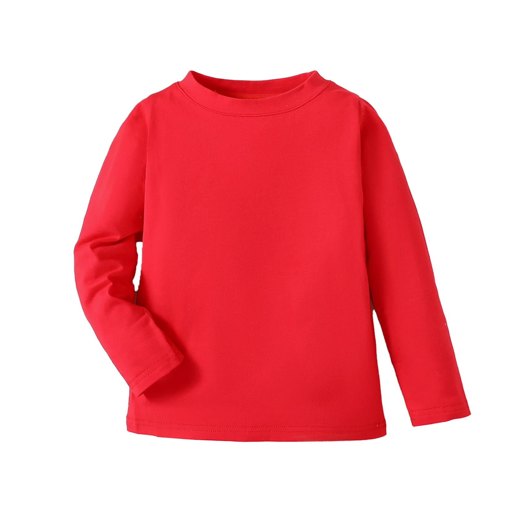 Magic Park 6M-7Y Baby Short Long Sleeve Tee Shirt Toddler T-Shirt Kids Solid Color Tops Boy Girl Casual Blouse