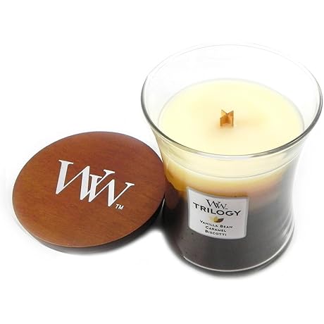 Cafe Sweets Trilogy Wood Wick Candle Jar - 3 in One