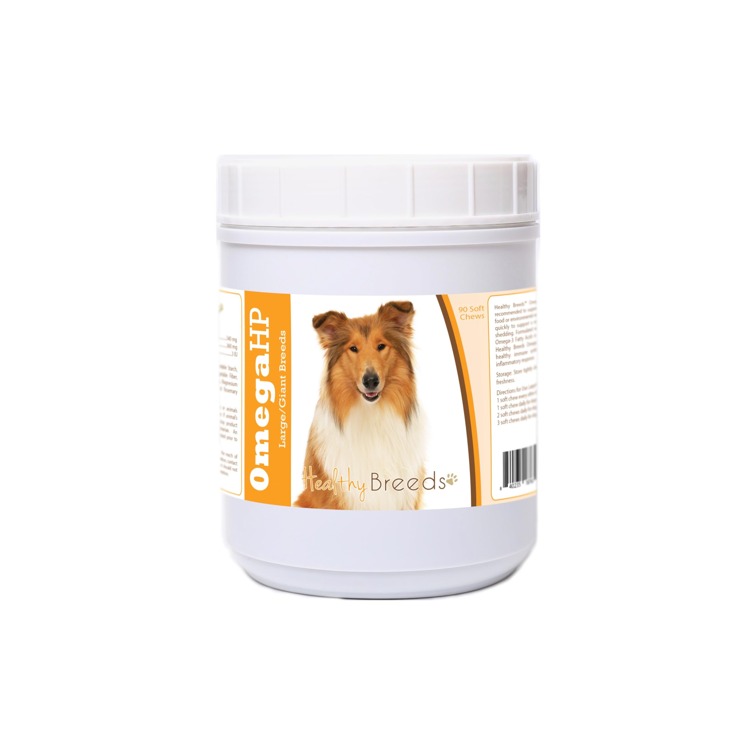 Healthy Breeds Collie Omega HP Fatty Acid Skin and Coat Support Soft Chews 90 Count