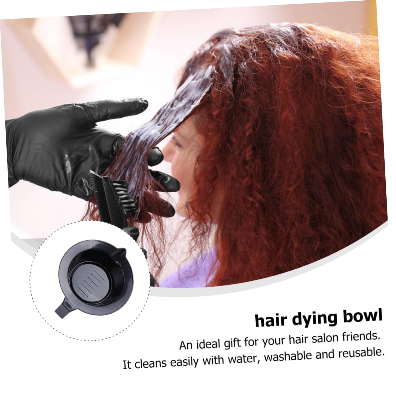 FRCOLOR 24 Stück Haarschüssel Friseur Tönungsschüsseln Schwarze Haarfärbe Werkzeugschüsseln