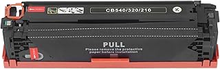 Cartucho de Toner para Impressora, Banco de Toner de Alta Taxa de Transferência Substituição do Cartucho de Impressora Menos Consumo de pó Tambor de Selênio da Impressora Compatível Com Máquina de (para CB540A CE320A CF210A Preto 40g 2200 Página)
