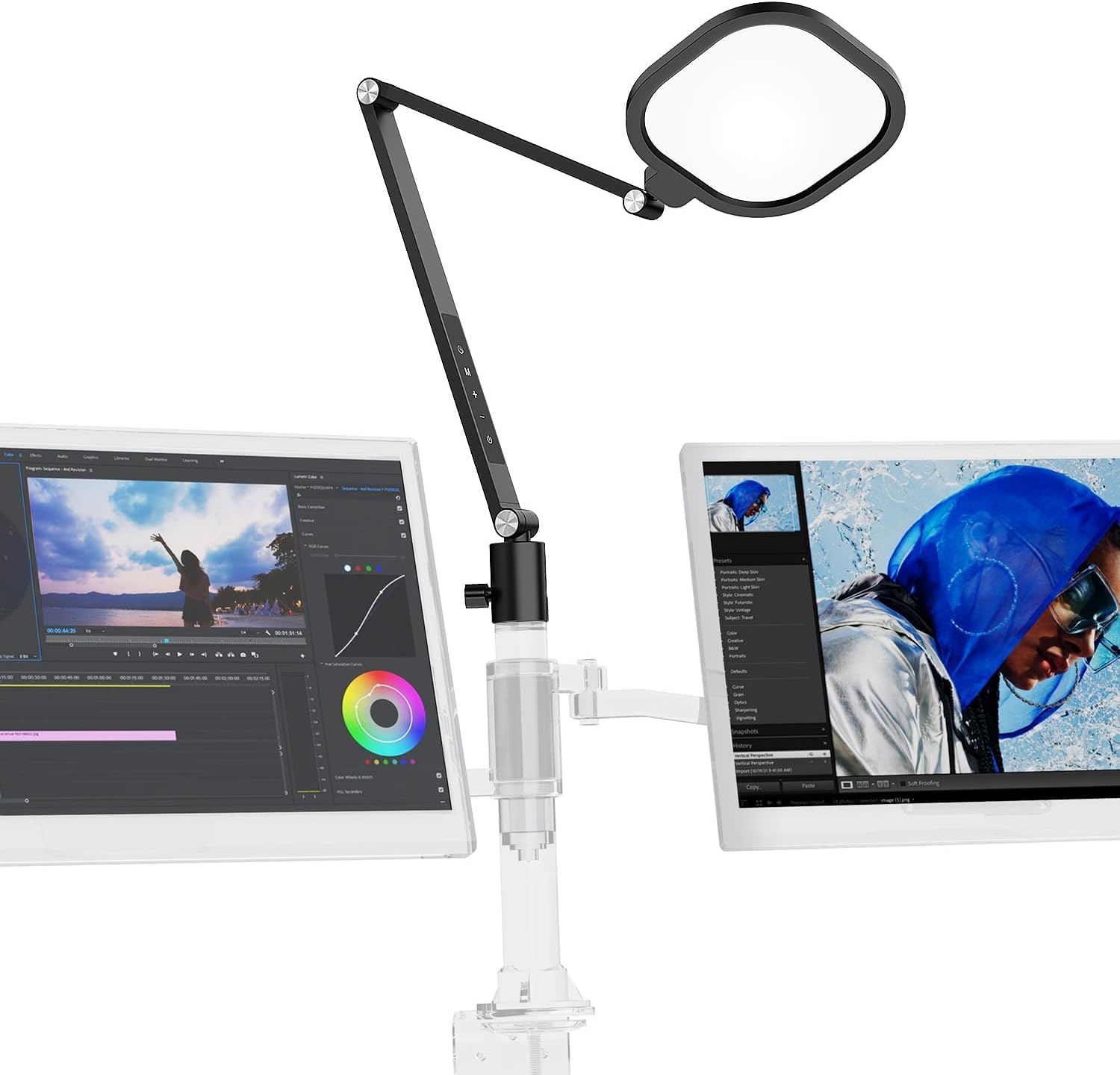 LED Desk Lamps for Home Office, 1200LM Adjustable Swing Arm Desk Light with Clamp, Memory Timer, 3000K-6500K Computer Zoom Light for Video Calls, Conference, Streaming, Reading, Task Lighting LED Desk Lamps for Home Office, 1200LM Adjustable Swing Arm Desk Light with Clamp, Memory Timer, 3000K-6500K Computer Zoom Light for Video Calls, Conference, Streaming, Reading, Task Lighting