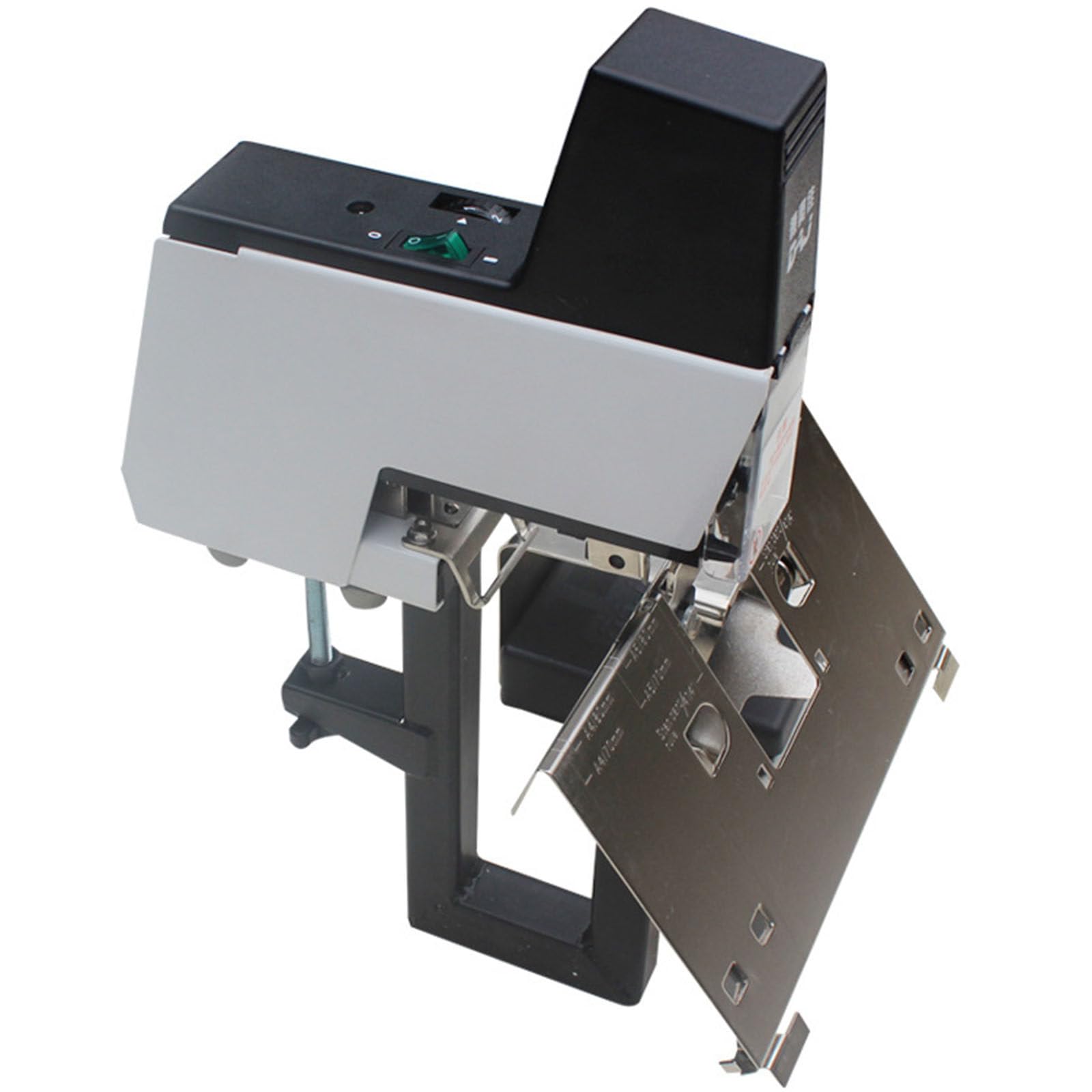 Agrafeuse électrique Professionnelle, relieuse à Plat et à Cheval, agrafeuse Automatique pour brochures, Machine de Pliage et de Reliure de Papier Robuste avec pédale