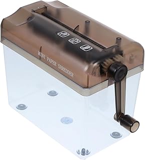 VILLCASE Trituradora De Papel Trituradora De Mão Para Máquina De Corte De Documentos Domésticos A4 Cortador De Tira De Papel Triturador De Corte Reto Triturador Para Documentos De