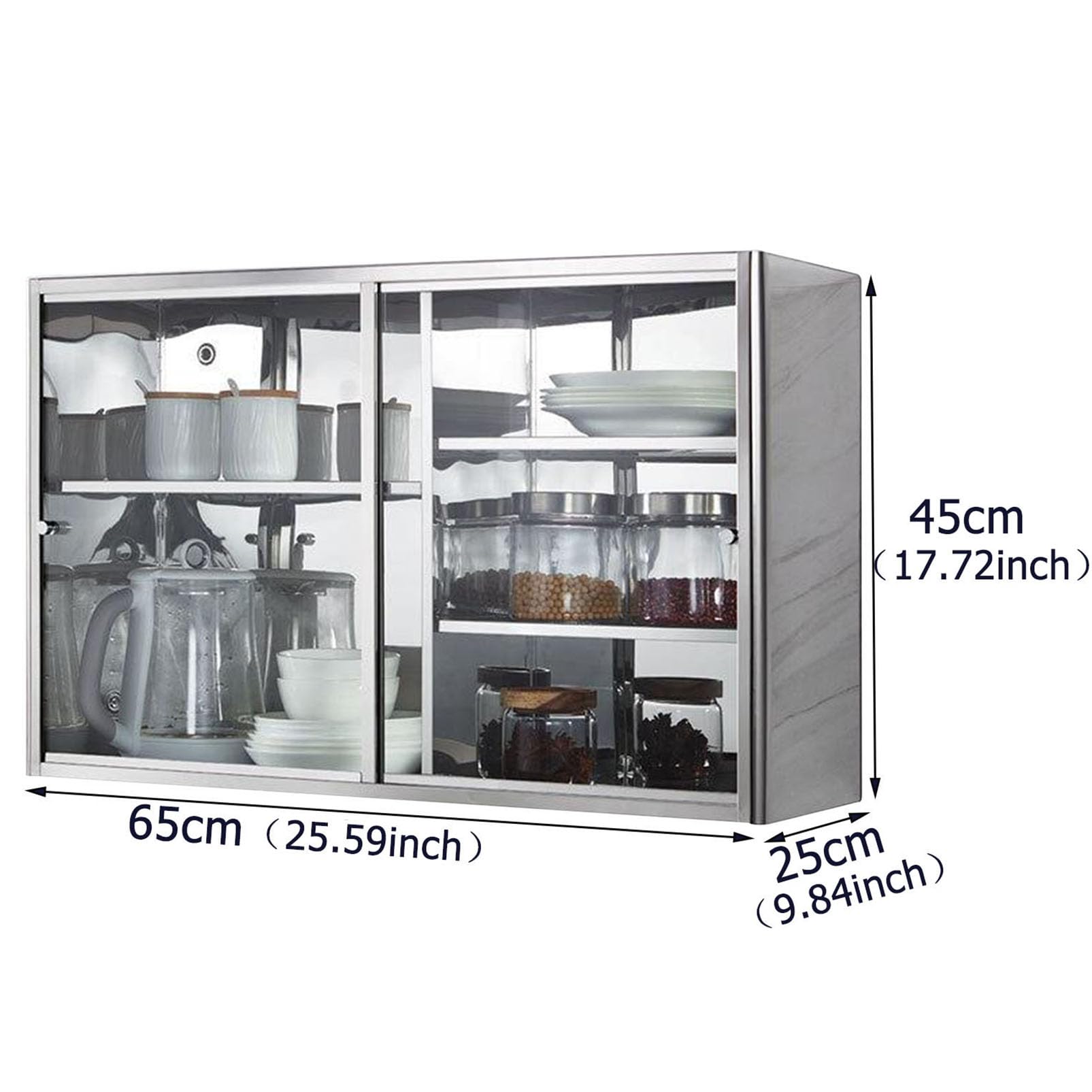 Armoire murale en acier inoxydable avec porte coulissante, étagère réglable pour garage, bureau ou sous-sol, organisateur d'outils flottants, solution gain de place