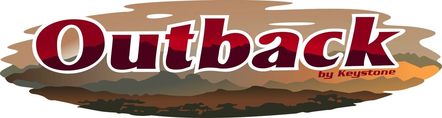 1 RV Trailer Keystone OUTBACK Front Cap Logo Decal GRAPHIC-1972-3