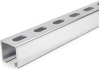 Slotted Standard 1-5/8 in x 1-5/8 in Strut Channel, Aluminum, 12 ga, 3 ft-Each