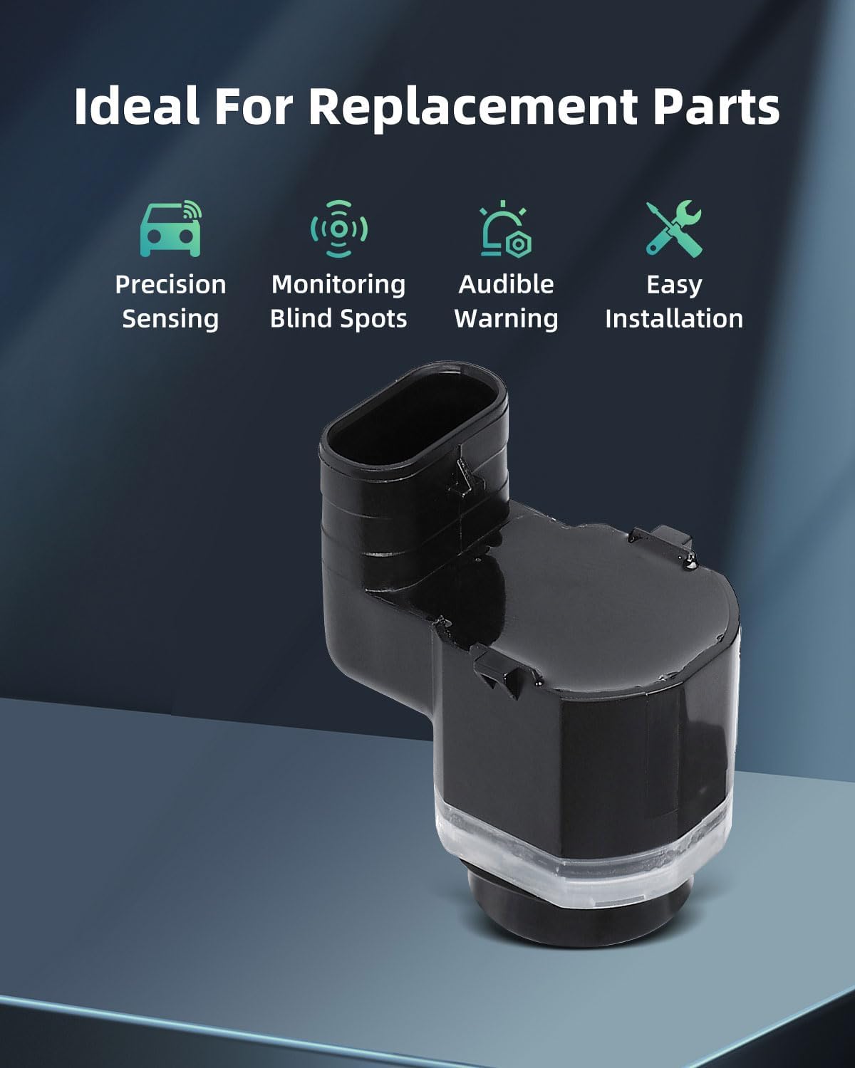 SCITOO 4pcs Parking Bumper Assist Sensor for BMW X3 2.5L 2006-2010,for BMW X5 4.8L 2006-2010,for BMW X6 3.0L 2008-2014,for BMW 535xi 3.0L 2008,for BMW X5 4.4L 2006 2010-2013 66209127798 66209127801