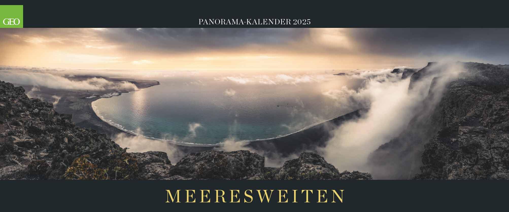 GEO Panorama: marina 2025 – Calendario panoramico – Calendario da parete – Grande formato – 120 x 50 cm