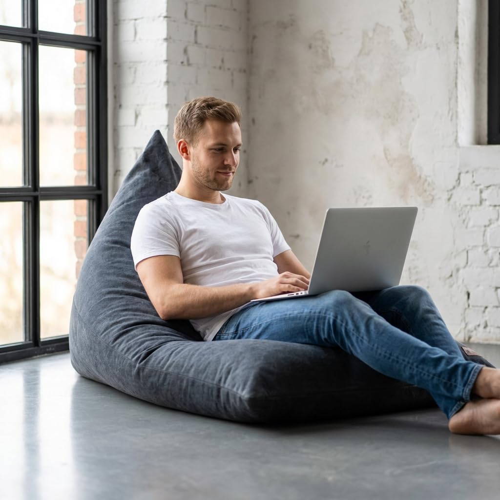Aiire Puff con Relleno Incluido Moderno - Puf Salon XXL de Diseño para Adulto o Juvenil - Funda Desenfundable y Lavable - Puffs Infantiles XXL - Bean Bag Chair Gamer Gigante