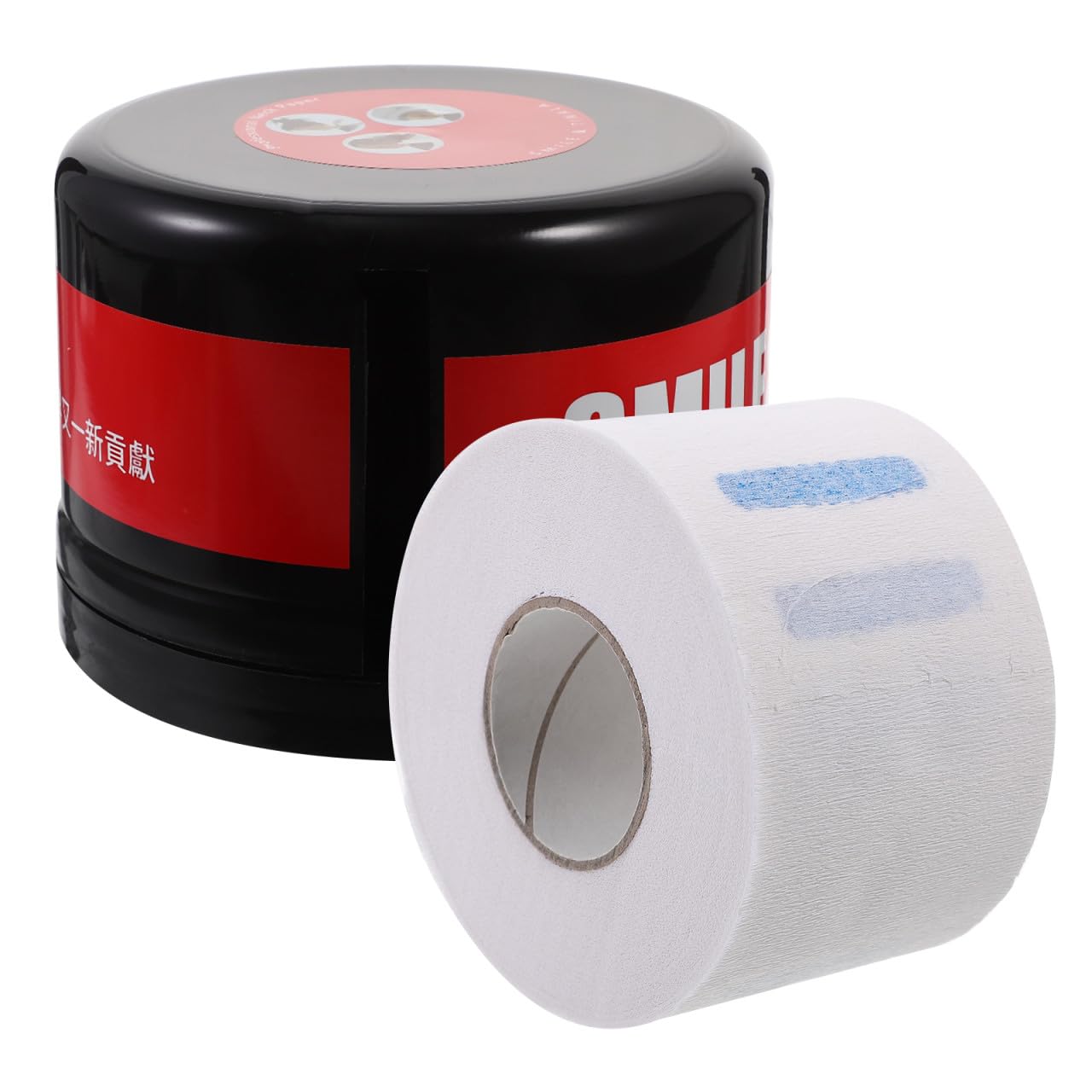 Tira de papel para cuello con caja dispensadora de plástico para barbería 8