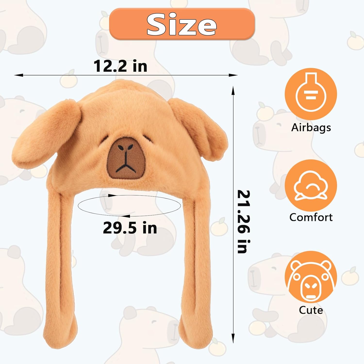 Plush Ear Moving Jumping Hat,Cute Fluffy Cap, Soft Warm HeadWear - Image 6