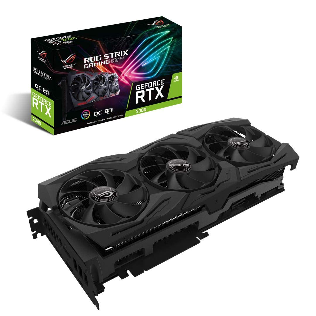 Placa de video asus geforce rtx 2080 8gb oc rog strix ddr6 256