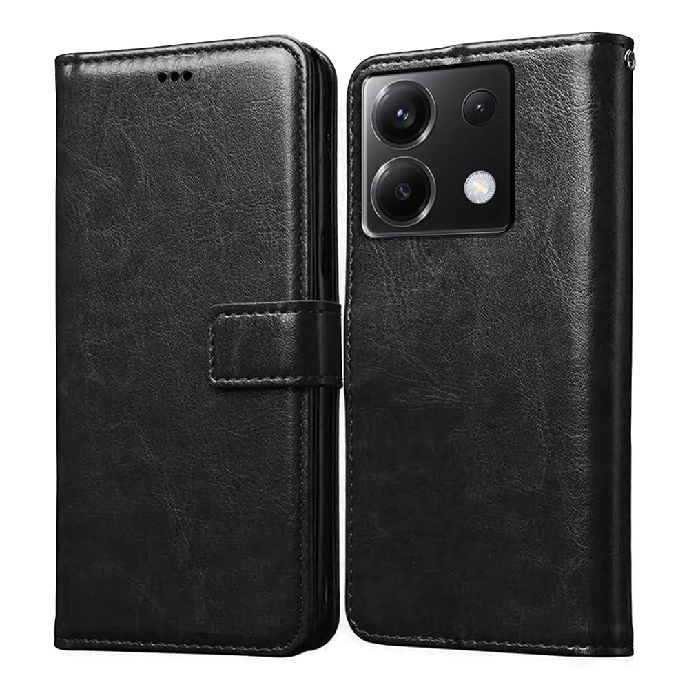 Poco X6 5G Flip Cover - Premium Leather & Stand -8