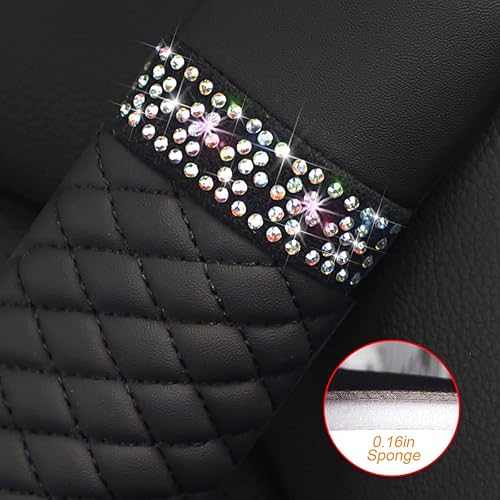 Miniatura 4 de zipelo 2 fundas para cinturón de seguridad de automóvil, almohadillas de cuero transpirable que protegen tu cuello, correas de arnés para una