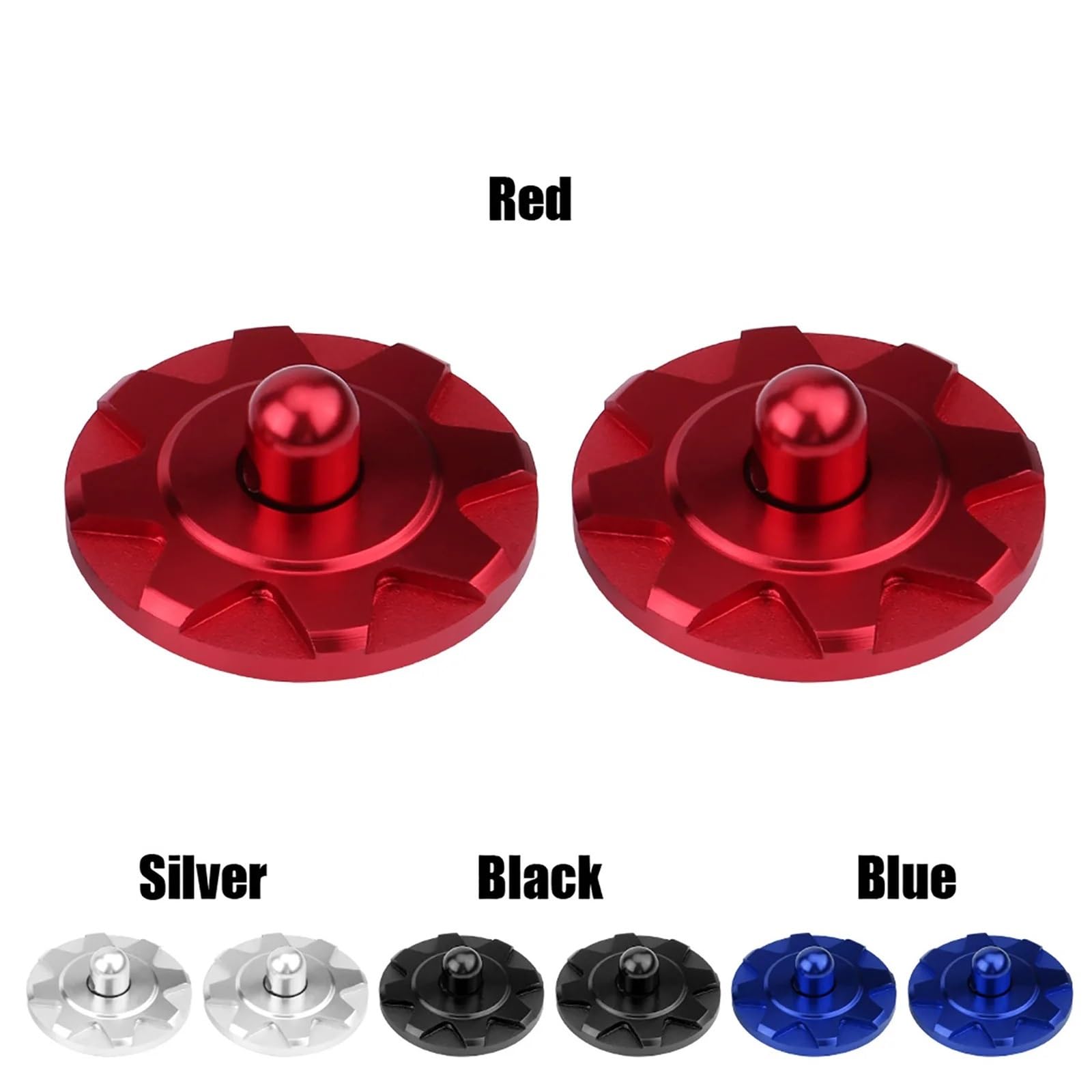 Lot de 2 verrous universels en alliage d'aluminium pour pare-chocs de voiture Bleu