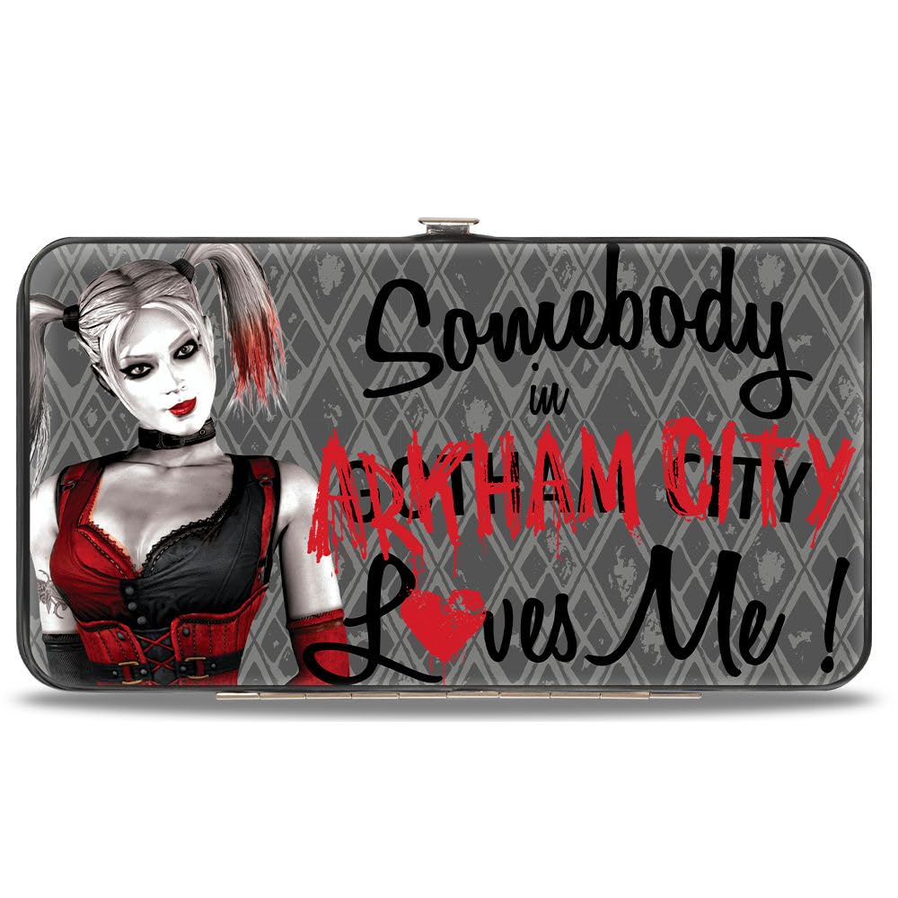 Buckle-Down Buckle Down Women's Hinge Wallet-Batman Arkham City, 7" x 4"