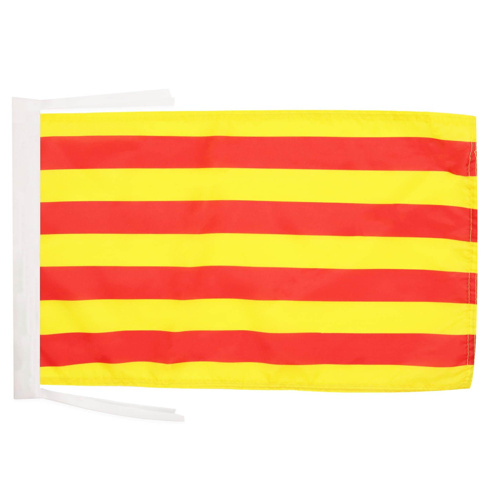 AZ FLAG - Catalonia Flag - 18'' x 12'' - Light Polyester Catalan Small Banner with Two Cords - 18x12 in - 45x30 Cm