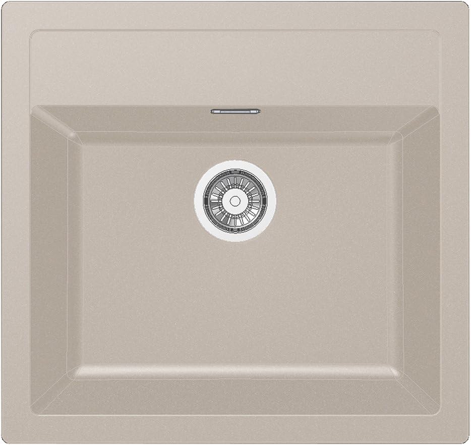 FRANKE Kitchen Sink Made of Tectonite with a Single Bowl Sirius SID 610