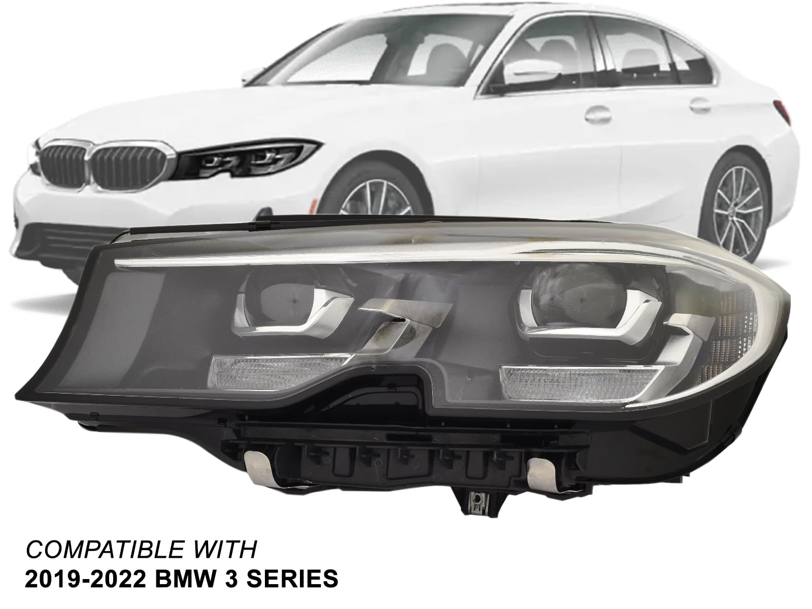 Amazon.com: APA Replacement LED Head Lamp Without Adaptive for 