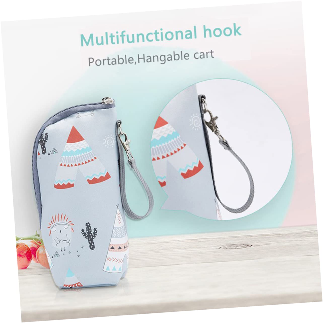 VICASKY 5pezzi Borsa Termica Per Biberon Isolata e Porta Biberon Per Ragazzo Ragazza Perfetta Per Viaggi e Passeggiate Con Cerniera e Manico Per Stroller