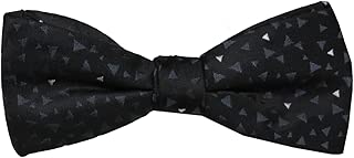 Apt.9 MensLannon Trngl Pt Bow Tie, Black - coolthings.us